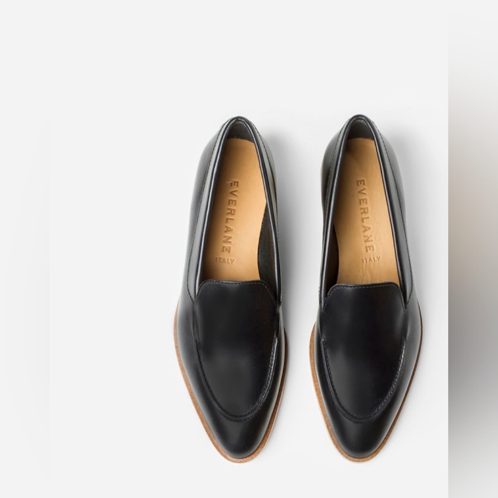 Everlane Modern Loafer in Black Leather